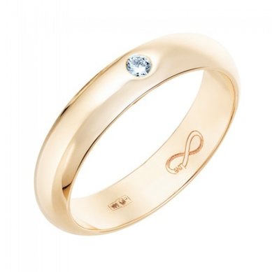 Обручальное кольцо R01-WED-00015-М13518 - Ювелирный бренд Московский ювелирный завод