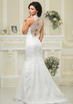 Свадебное платье С54365. Силуэт Русалка (Рыбка), длинное со шлейфом.