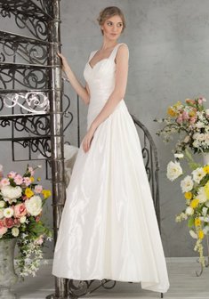 Свадебное платье M54469. А-силуэт, длинное без шлейфа.